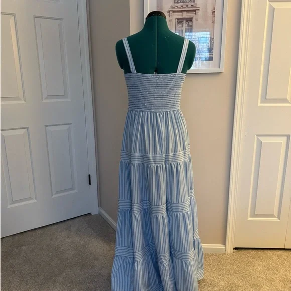 Commense Light Blue Striped Maxi Dress - Picture 3 of 8